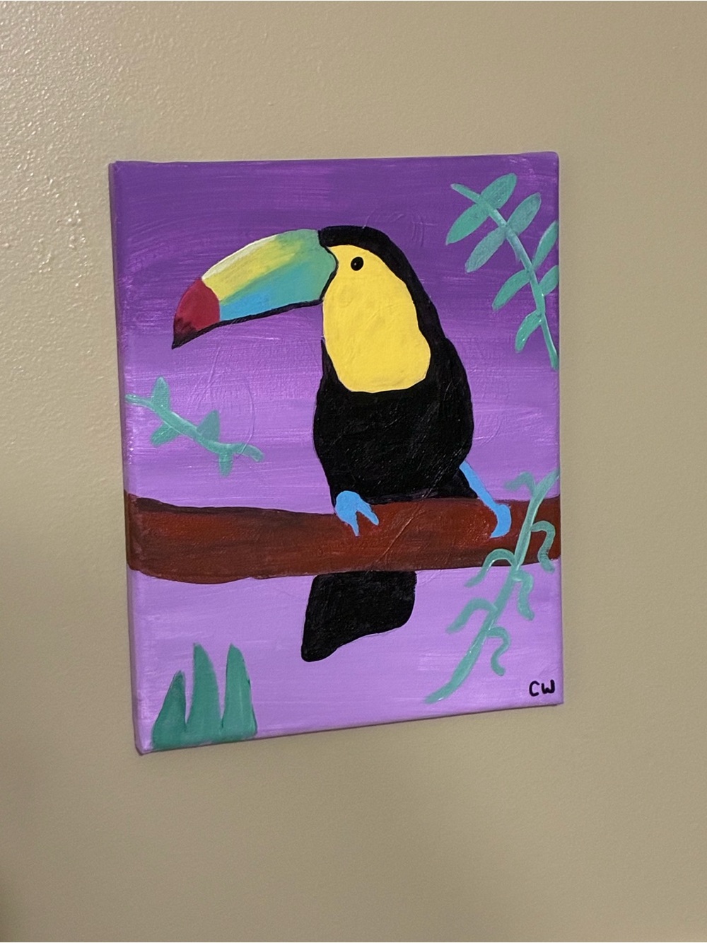Toucan Acrylic Painting - Picture 3 of 3